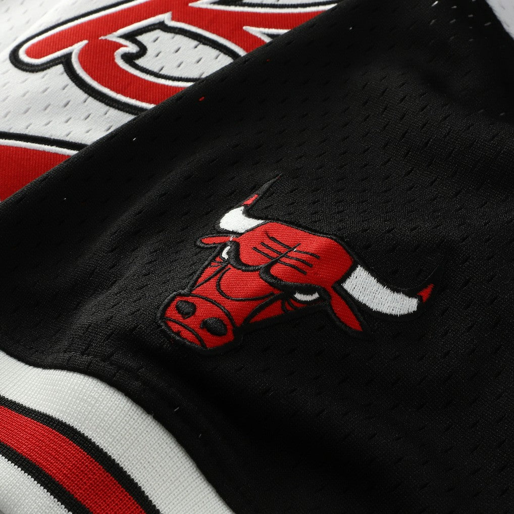 Scottie Pippen Chicago Bulls Player Mesh V-Neck Shirt White - Mitchell & Ness