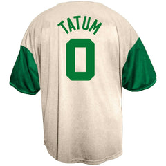 Jayson Tatum Boston Celtics Baseball Jersey Cream - Fanatics