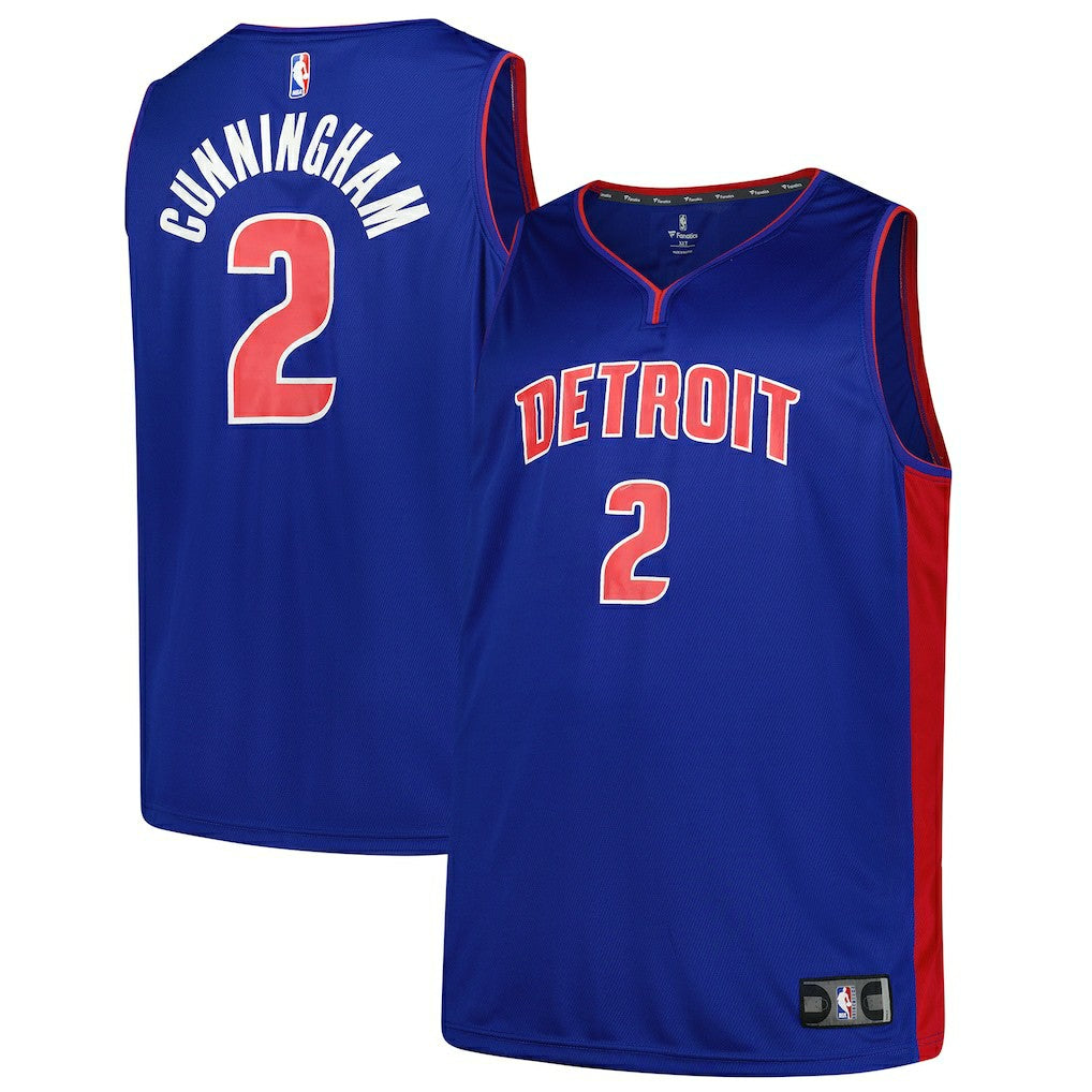 Cade Cunningham Detroit Pistons Big & Tall Fast Break Player Jersey Blue Icon Edition - Fanatics