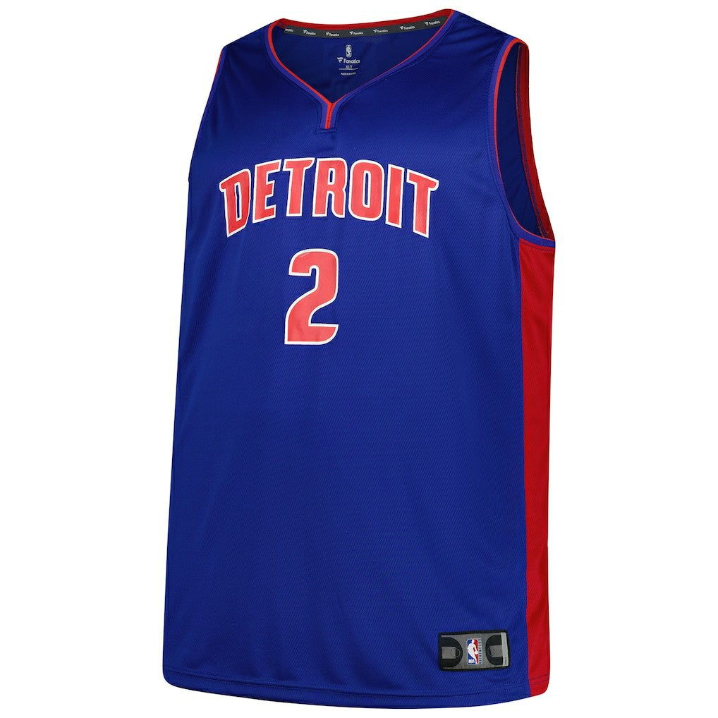 Cade Cunningham Detroit Pistons Big & Tall Fast Break Player Jersey Blue Icon Edition - Fanatics