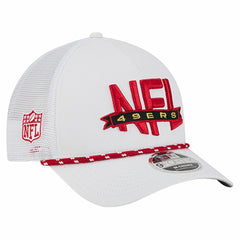 San Francisco 49ers New Era NFL 9FORTY A-Frame M-Crown Adjustable Trucker Hat - White Hats