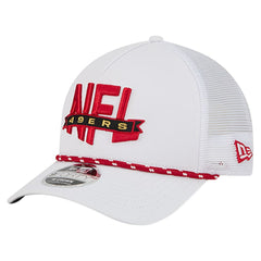 San Francisco 49ers New Era NFL 9FORTY A-Frame M-Crown Adjustable Trucker Hat - White Hats