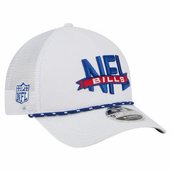 Buffalo Bills New Era NFL 9FORTY A-Frame M-Crown Adjustable Trucker Hat - White Hats