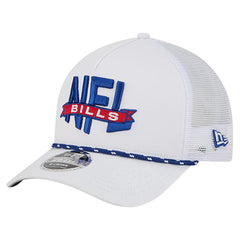 Buffalo Bills New Era NFL 9FORTY A-Frame M-Crown Adjustable Trucker Hat - White Hats
