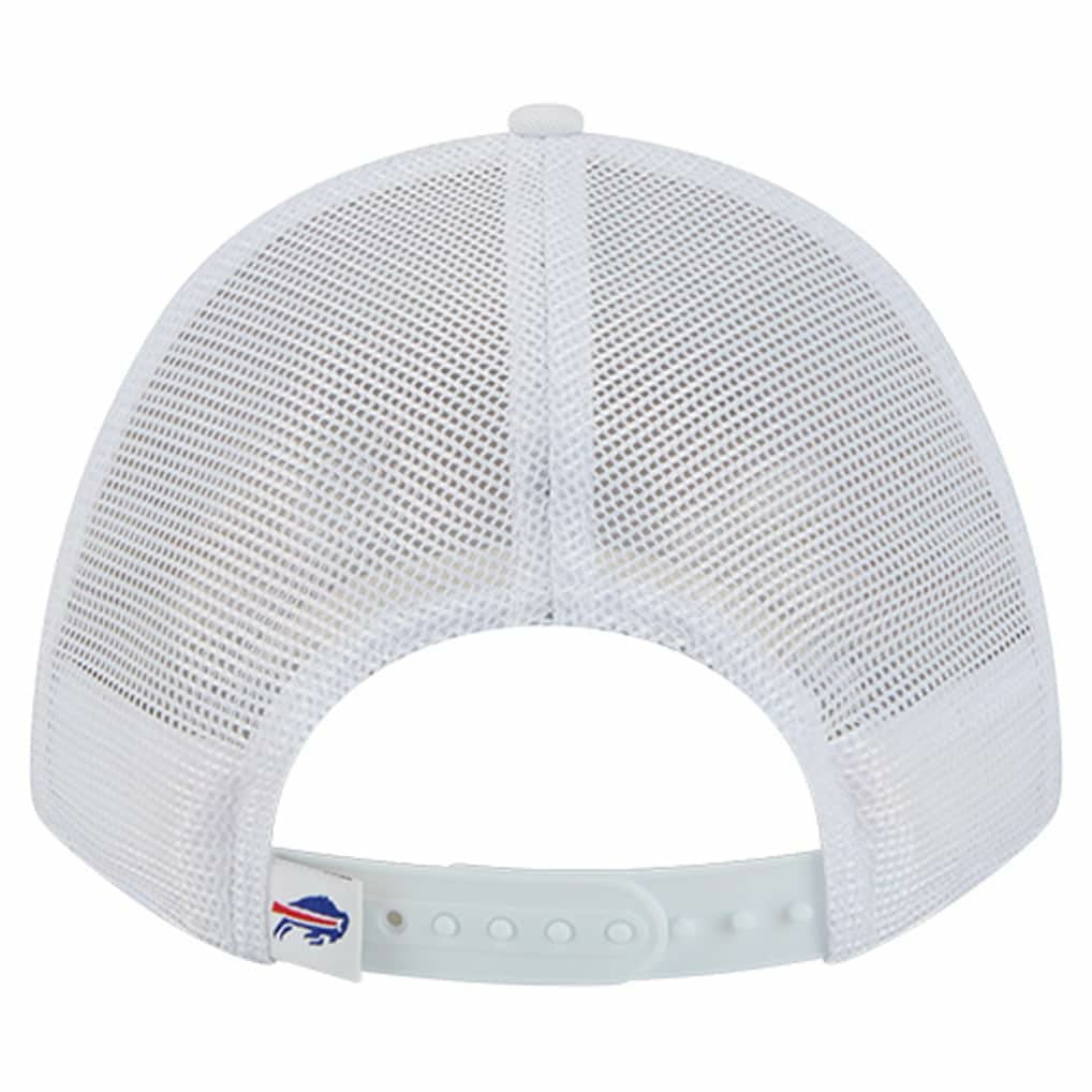 Buffalo Bills New Era NFL 9FORTY A-Frame M-Crown Adjustable Trucker Hat - White Hats