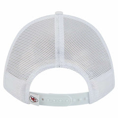 Kansas City Chiefs New Era NFL 9FORTY A-Frame M-Crown Adjustable Trucker Hat - White Hats