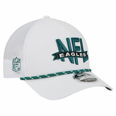 Philadelphia Eagles New Era NFL 9FORTY A-Frame M-Crown Adjustable Trucker Hat - White Hats