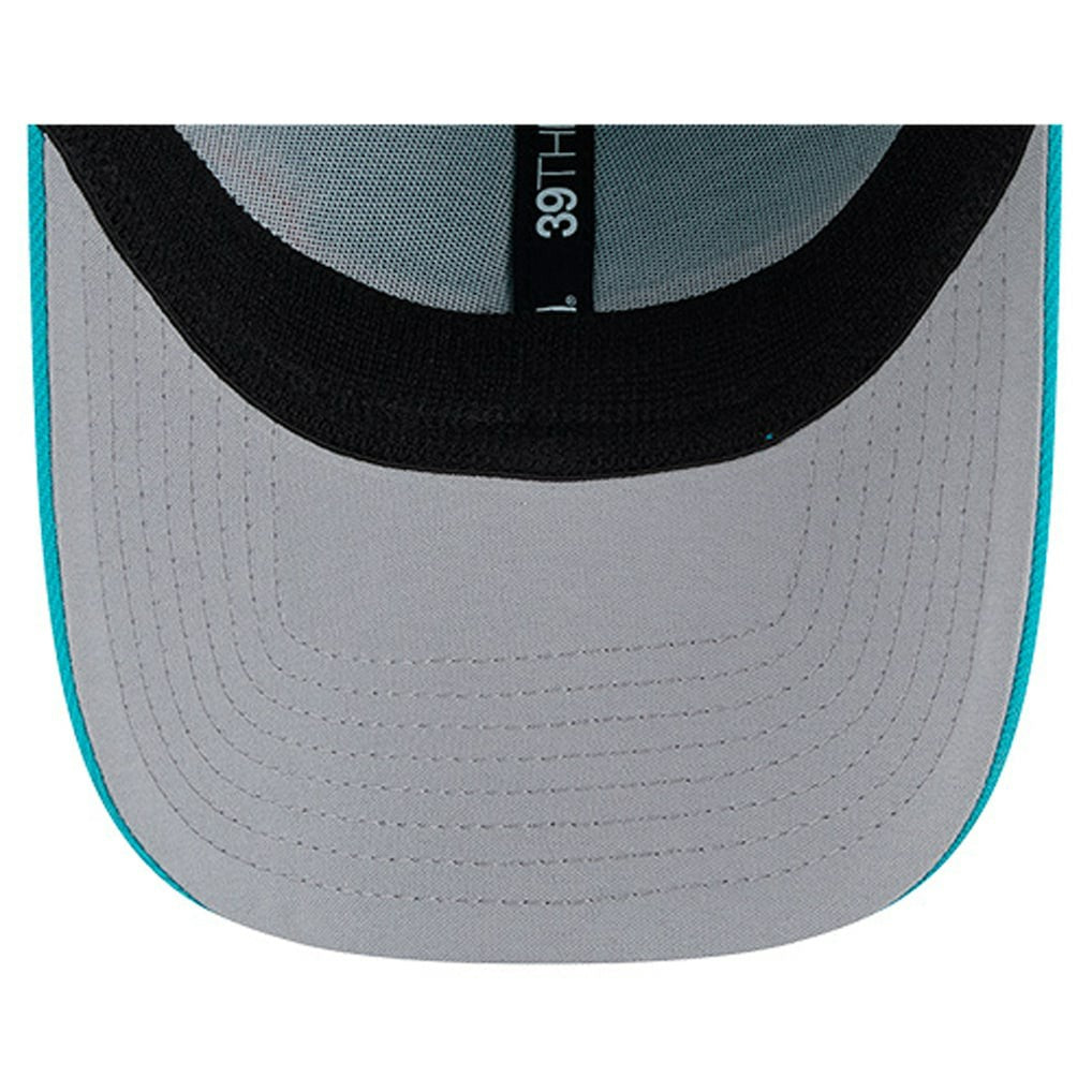 Miami Dolphins New Era Stripes 39THIRTY Flex Hat - Aqua Hats