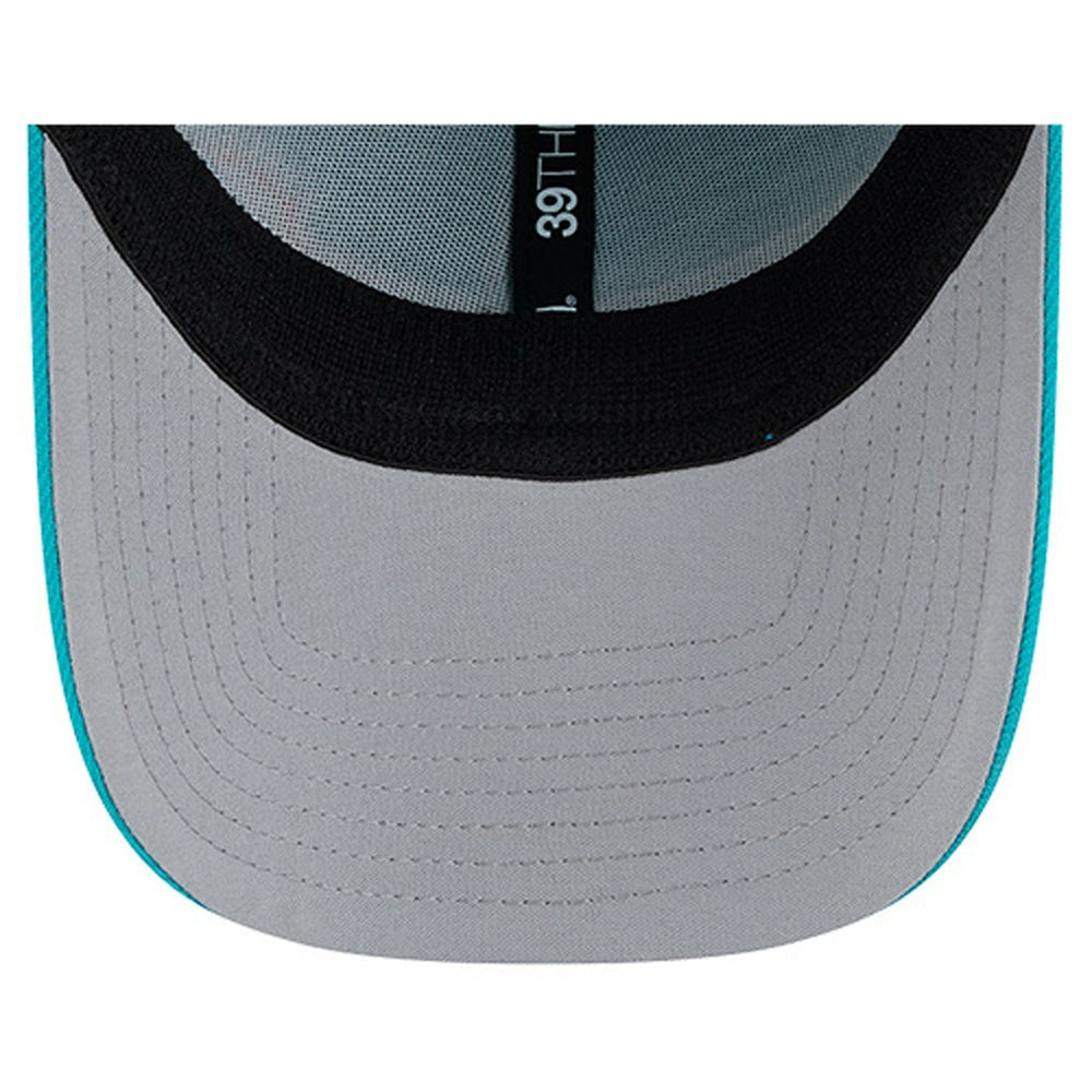 Miami Dolphins New Era Stripes 39THIRTY Flex Hat - Aqua Hats
