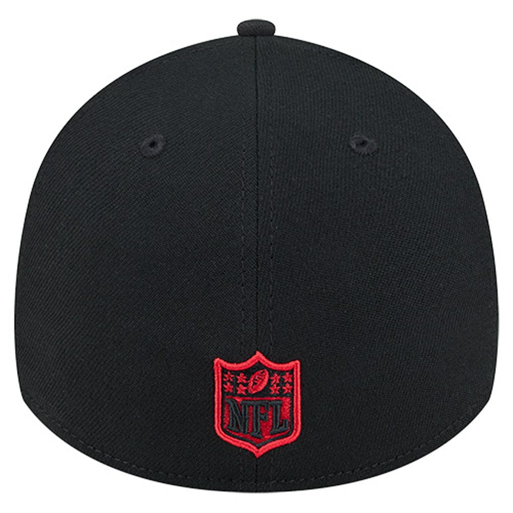 Kansas City Chiefs New Era Stripes 39THIRTY Flex Hat - Black Hats