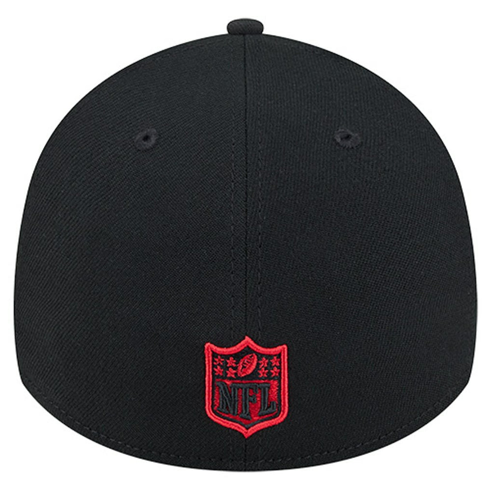 Kansas City Chiefs New Era Stripes 39THIRTY Flex Hat - Black Hats