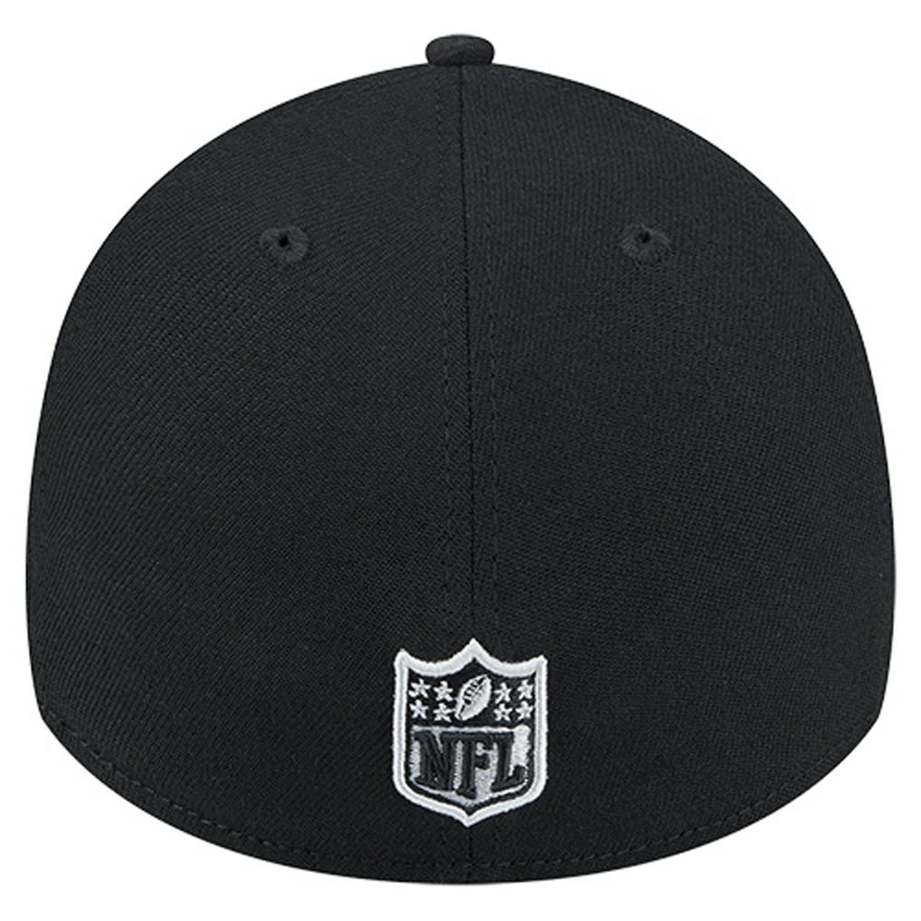 Las Vegas Raiders New Era Stripes 39THIRTY Flex Hat - Black Hats