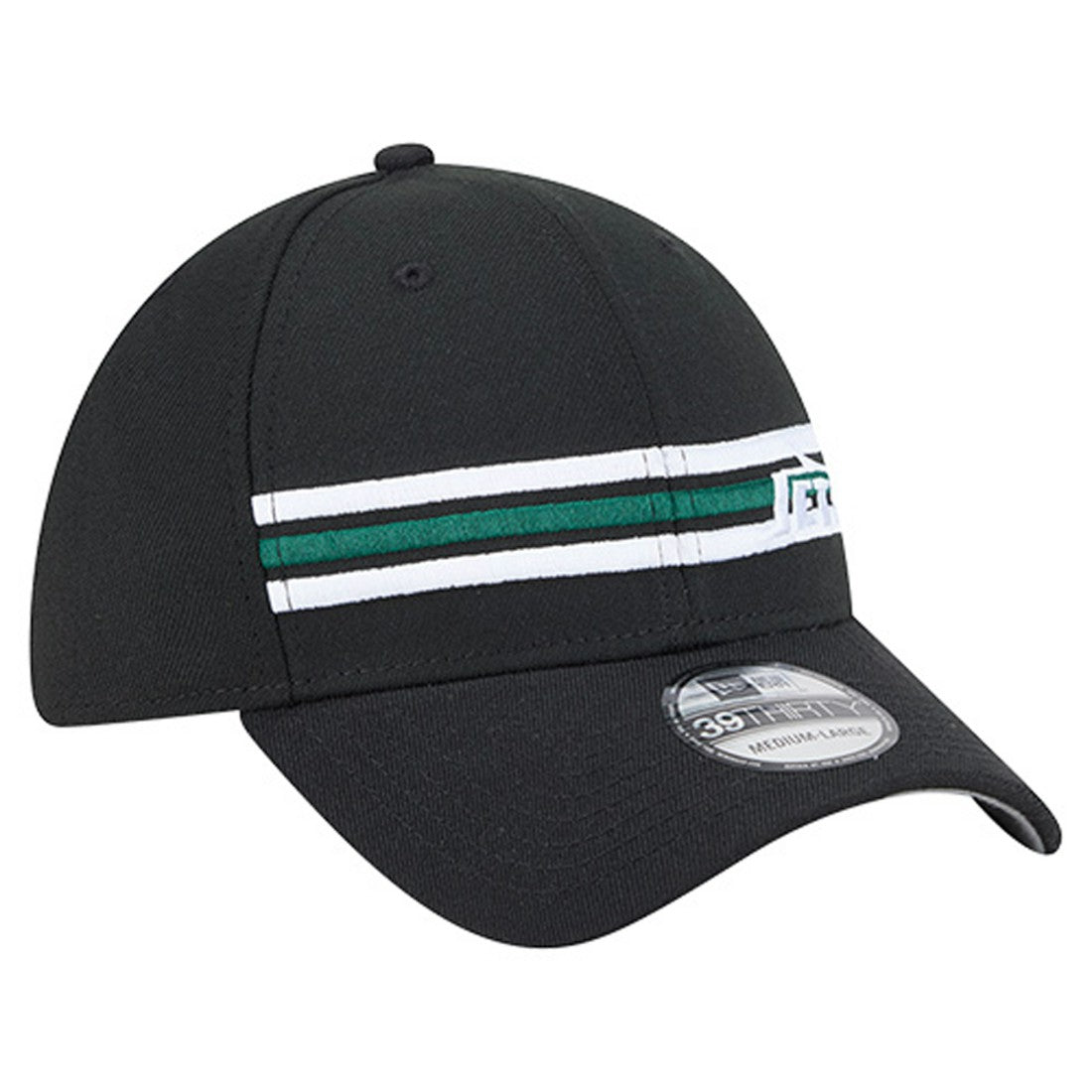 New York Jets New Era Stripes 39THIRTY Flex Hat - Black Hats