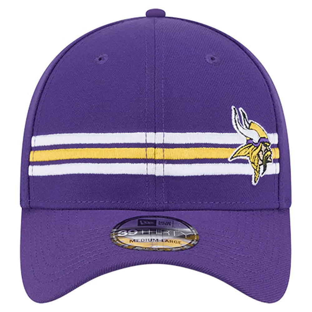 Minnesota Vikings New Era Stripes 39THIRTY Flex Hat - Purple Hats