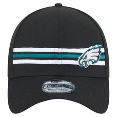 Philadelphia Eagles New Era Stripes 39THIRTY Flex Hat - Black Hats