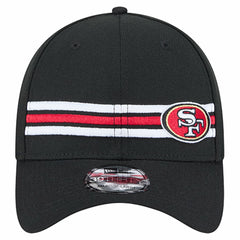 San Francisco 49ers New Era Stripes 39THIRTY Flex Hat - Black Hats