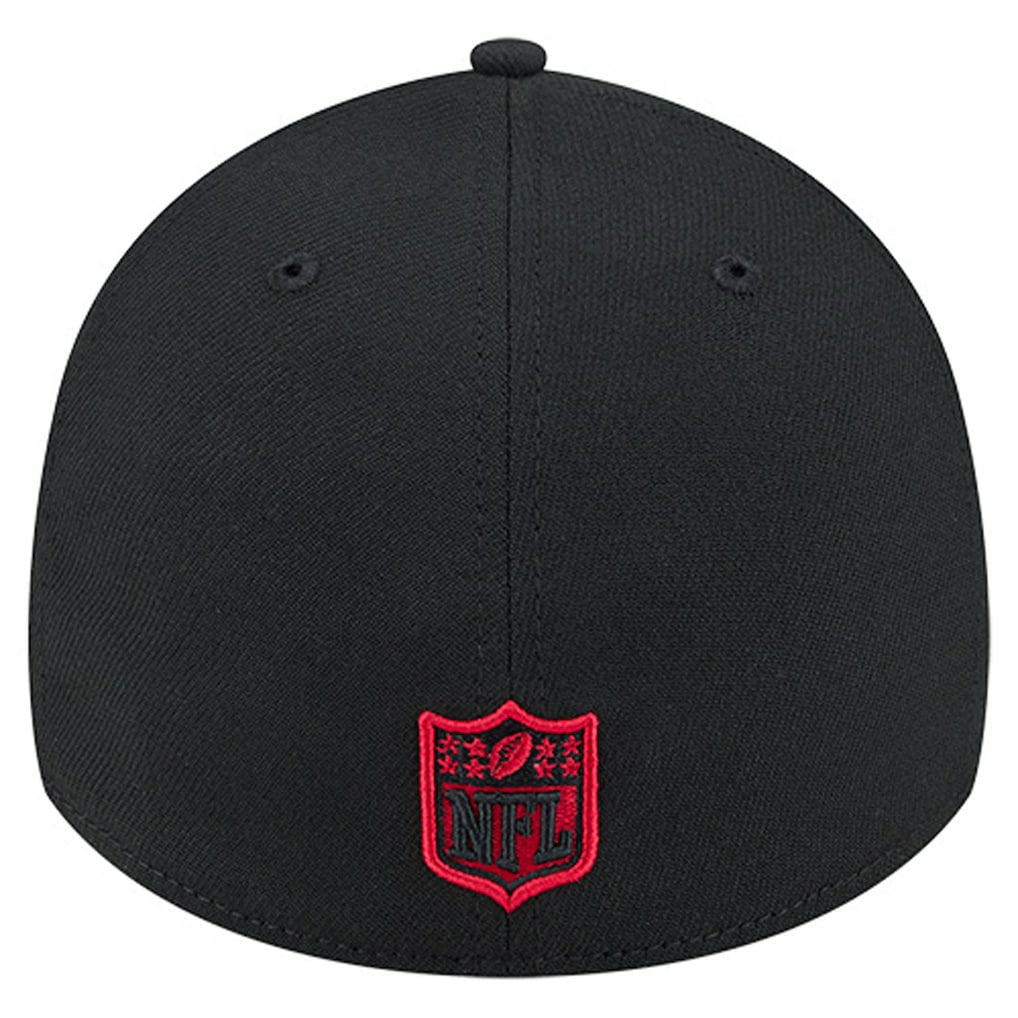 San Francisco 49ers New Era Stripes 39THIRTY Flex Hat - Black Hats