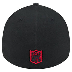 San Francisco 49ers New Era Stripes 39THIRTY Flex Hat - Black Hats