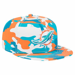 Miami Dolphins New Era 59FIFTY Fitted Hat - Orange/Aqua Hats