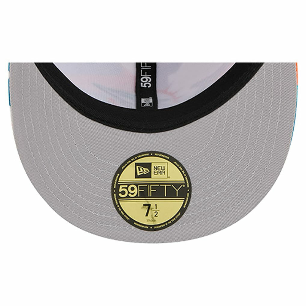 Miami Dolphins New Era 59FIFTY Fitted Hat - Orange/Aqua Hats