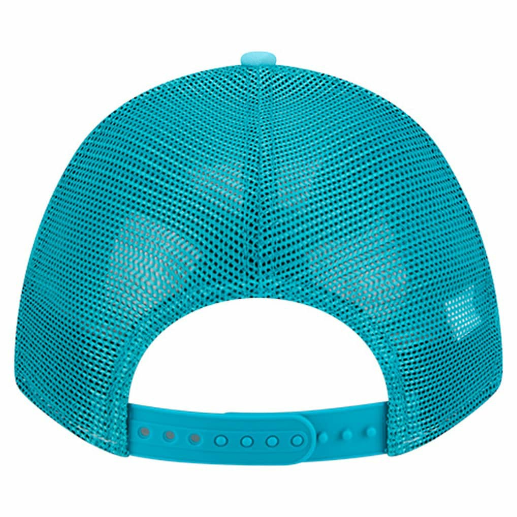 Miami Dolphins New Era Gas Station 9FORTY A-Frame M-Crown Adjustable Trucker Hat - Aqua Hats