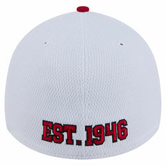 San Francisco 49ers New Era Dashmark Rays 39THIRTY Flex Hat - White/Scarlet Hats