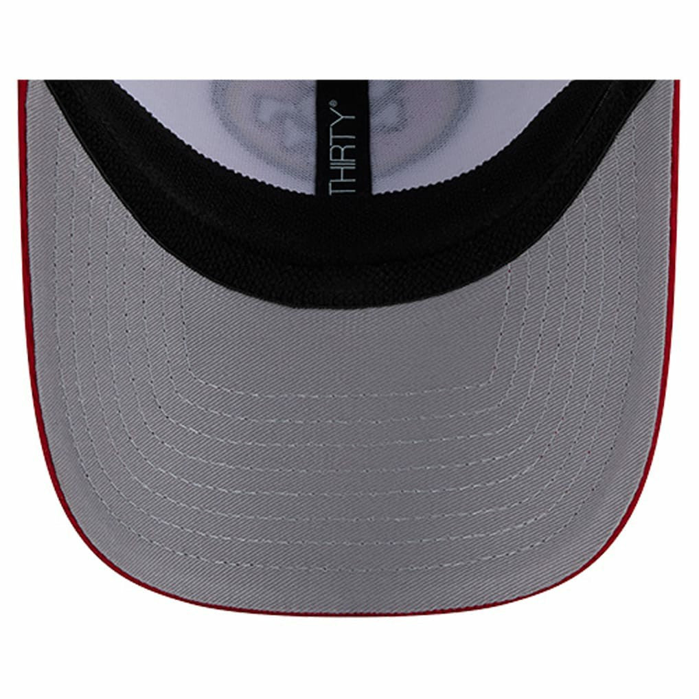 San Francisco 49ers New Era Dashmark Rays 39THIRTY Flex Hat - White/Scarlet Hats