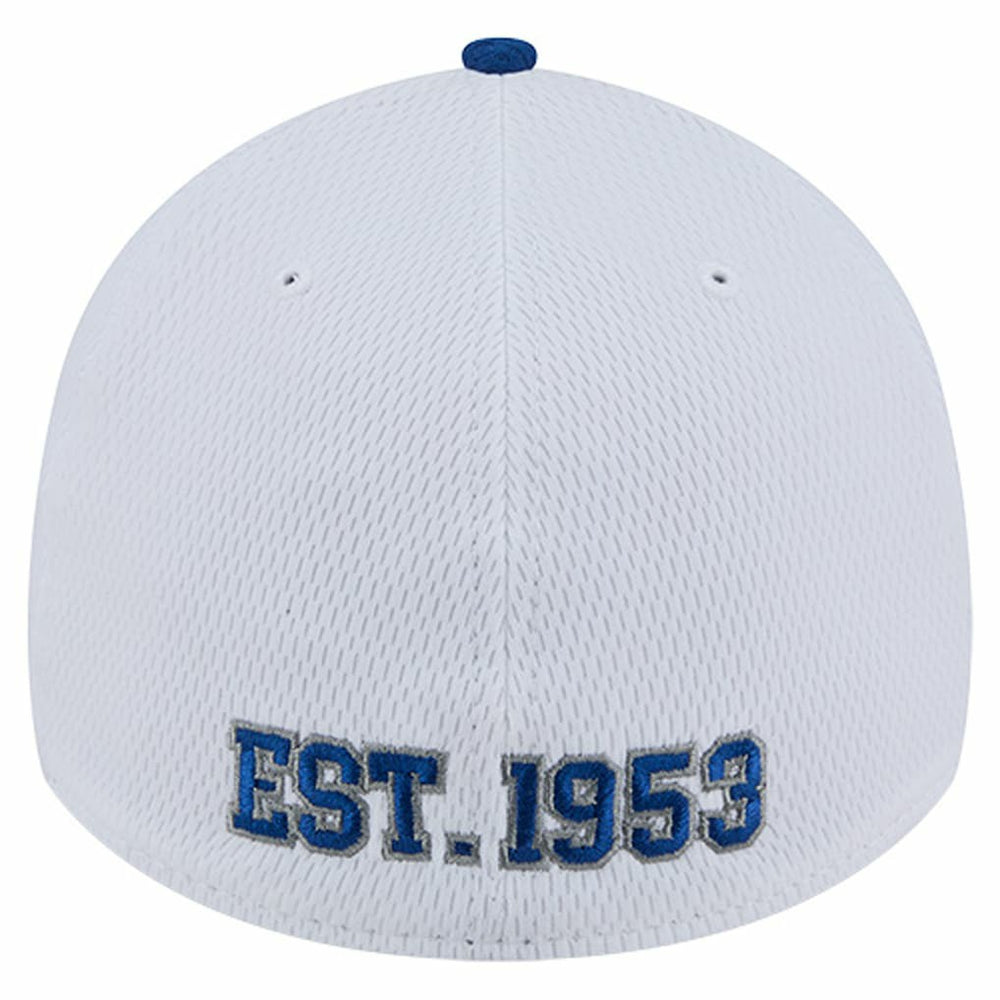 Indianapolis Colts New Era Dashmark Rays 39THIRTY Flex Hat - White/Royal Hats