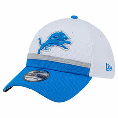 Detroit Lions New Era Dashmark Rays 39THIRTY Flex Hat - White/Blue Hats