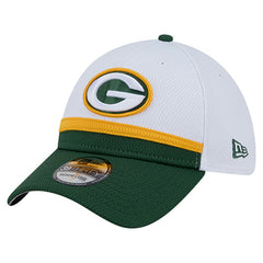 Green Bay Packers New Era Dashmark Rays 39THIRTY Flex Hat - White/Green Hats