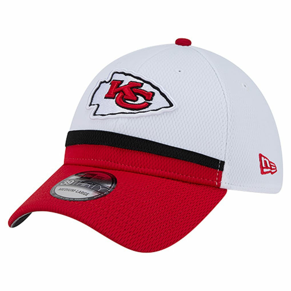 Kansas City Chiefs New Era Dashmark Rays 39THIRTY Flex Hat - White/Red Hats