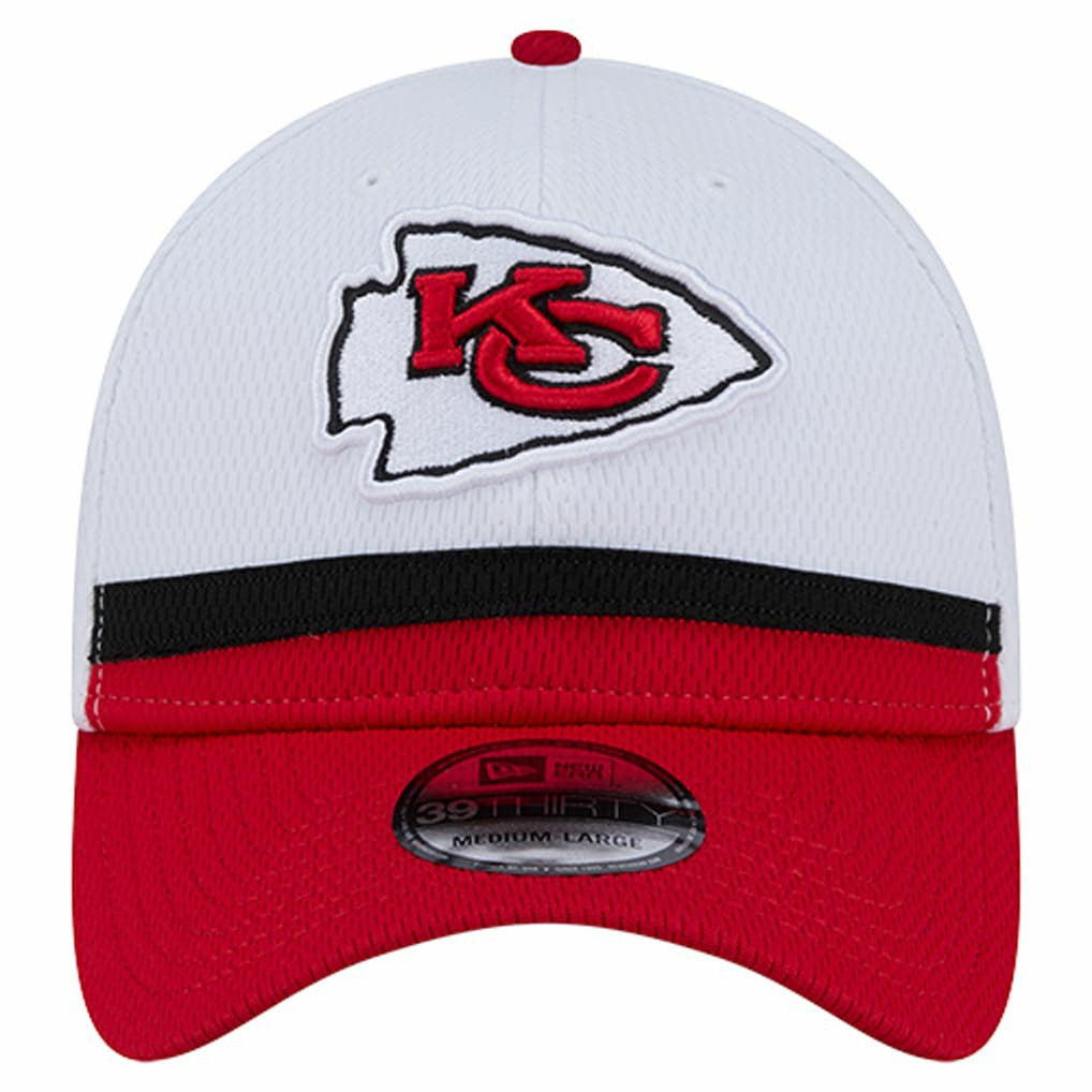 Kansas City Chiefs New Era Dashmark Rays 39THIRTY Flex Hat - White/Red Hats