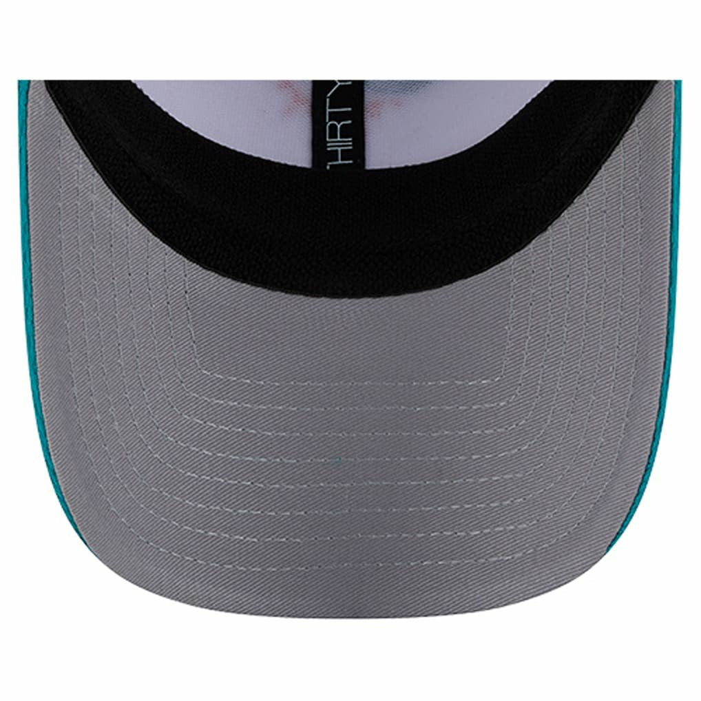 Miami Dolphins New Era Dashmark Rays 39THIRTY Flex Hat - White/Aqua Hats