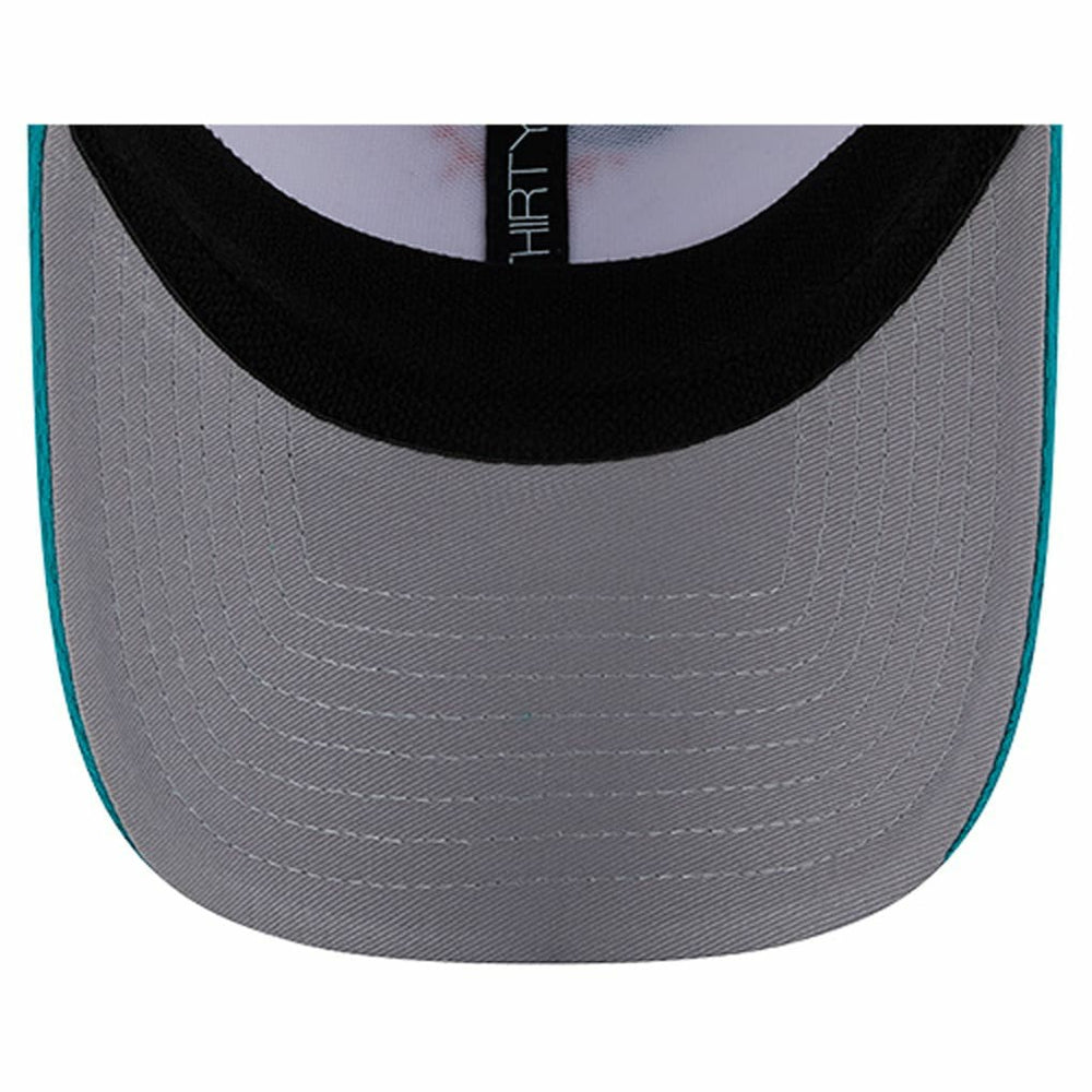 Miami Dolphins New Era Dashmark Rays 39THIRTY Flex Hat - White/Aqua Hats