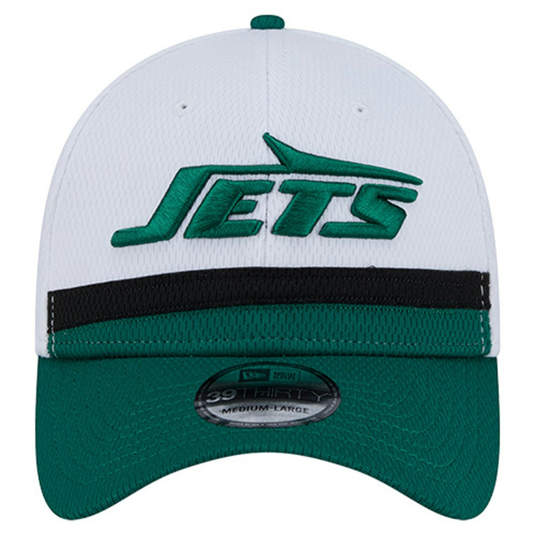New York Jets New Era Dashmark Rays 39THIRTY Flex Hat - White/Green Hats