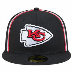 Kansas City Chiefs New Era Soutache 59FIFTY Fitted Hat - Black Hats