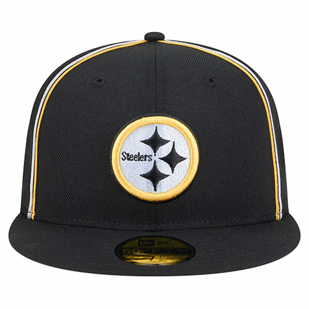 Pittsburgh Steelers New Era Soutache 59FIFTY Fitted Hat - Black Hats