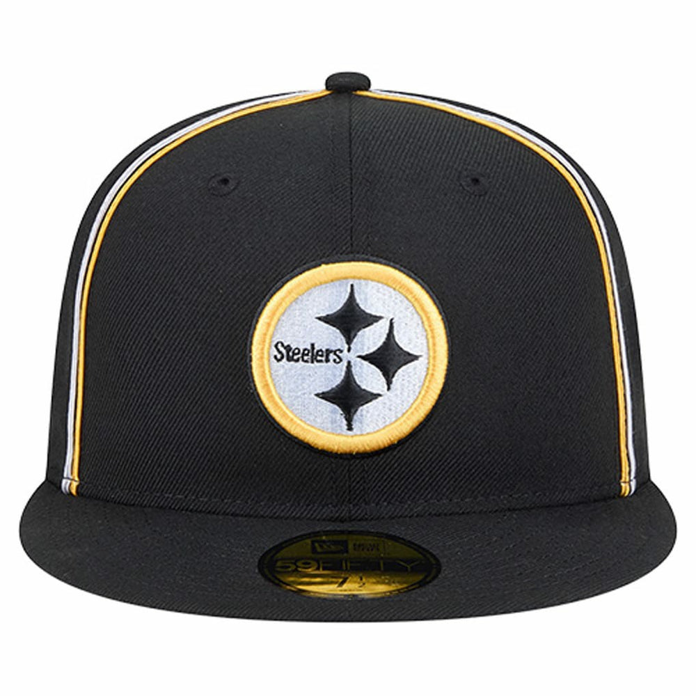 Pittsburgh Steelers New Era Soutache 59FIFTY Fitted Hat - Black Hats