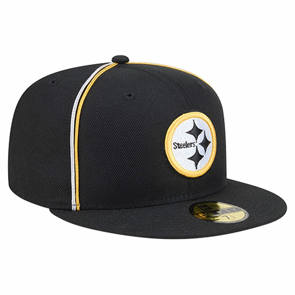 Pittsburgh Steelers New Era Soutache 59FIFTY Fitted Hat - Black Hats