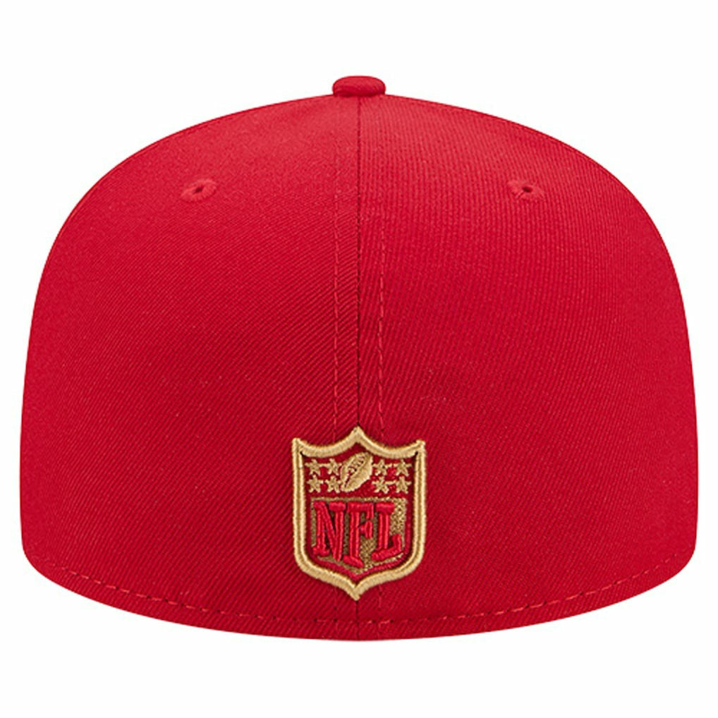 San Francisco 49ers New Era Group Chat 59FIFTY Fitted Hat - Scarlet Hats