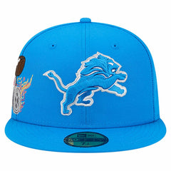 Detroit Lions New Era Group Chat 59FIFTY Fitted Hat - Blue Hats