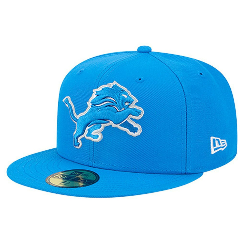 Detroit Lions New Era Group Chat 59FIFTY Fitted Hat - Blue Hats