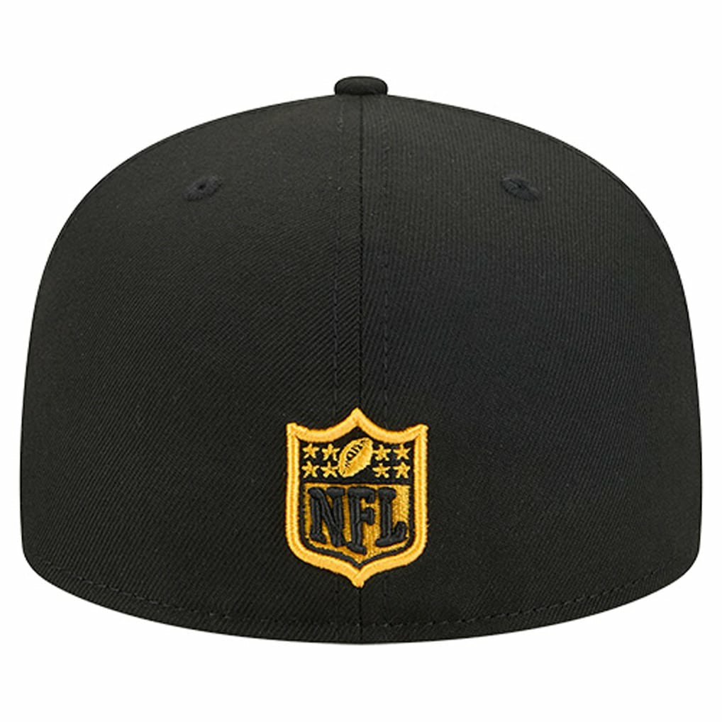 Pittsburgh Steelers New Era Group Chat 59FIFTY Fitted Hat - Black Hats
