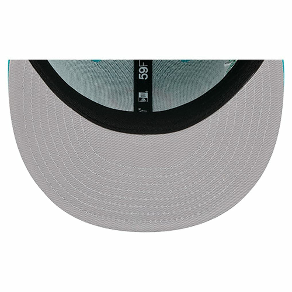 Miami Dolphins New Era Group Chat 59FIFTY Fitted Hat - Aqua Hats