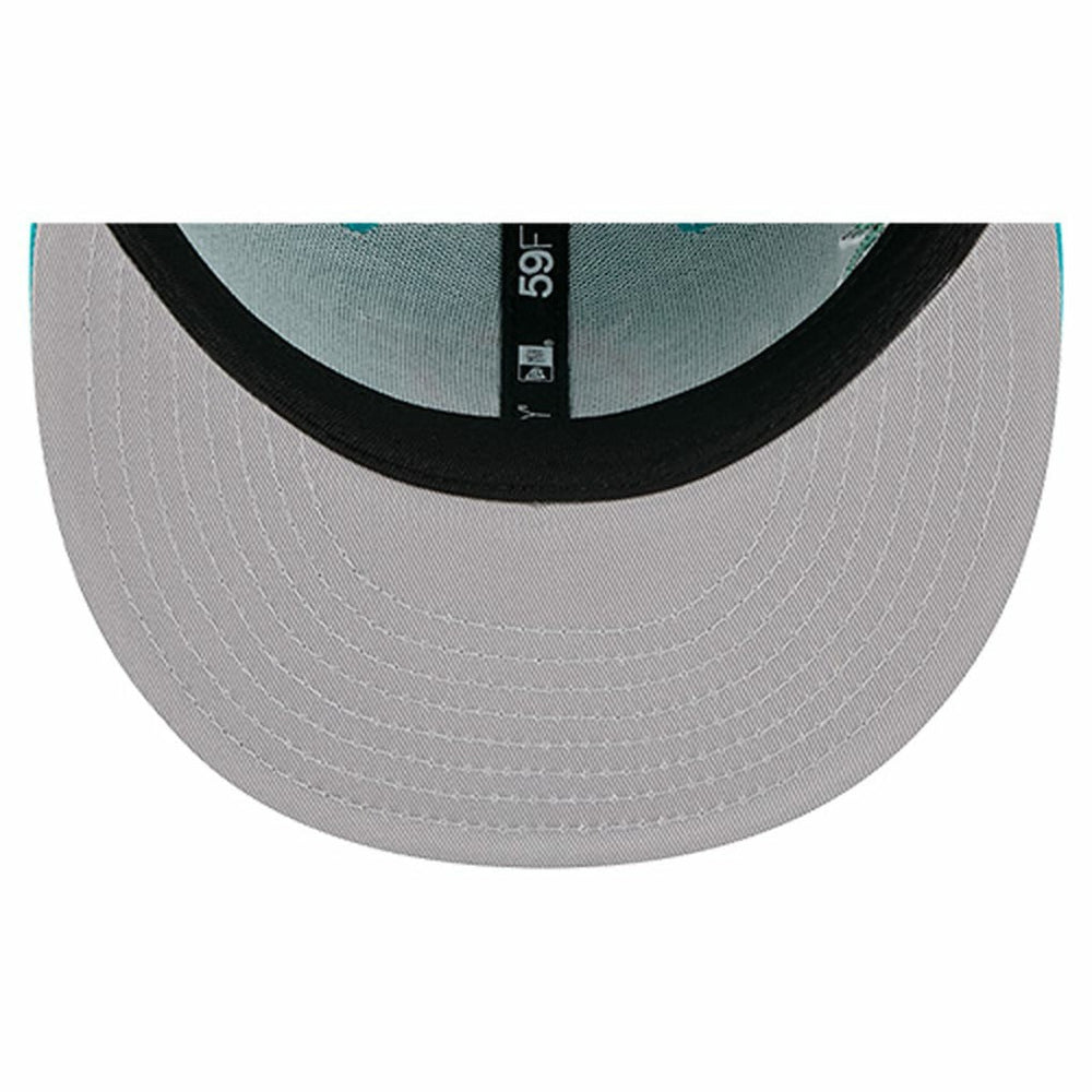 Miami Dolphins New Era Group Chat 59FIFTY Fitted Hat - Aqua Hats
