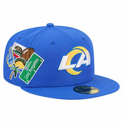 Los Angeles Rams New Era Group Chat 59FIFTY Fitted Hat - Royal Hats