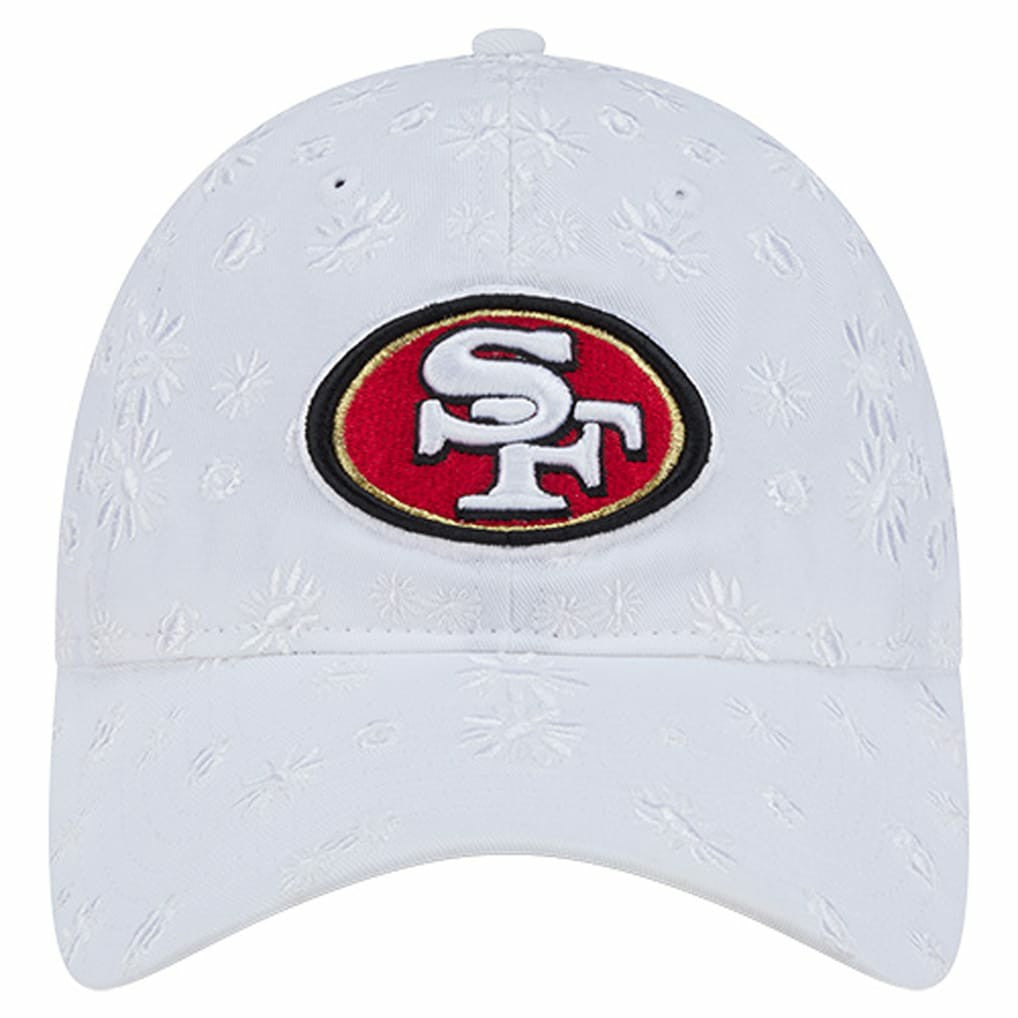 San Francisco 49ers New Era Women's Floral 9TWENTY Adjustable Hat - White Hats
