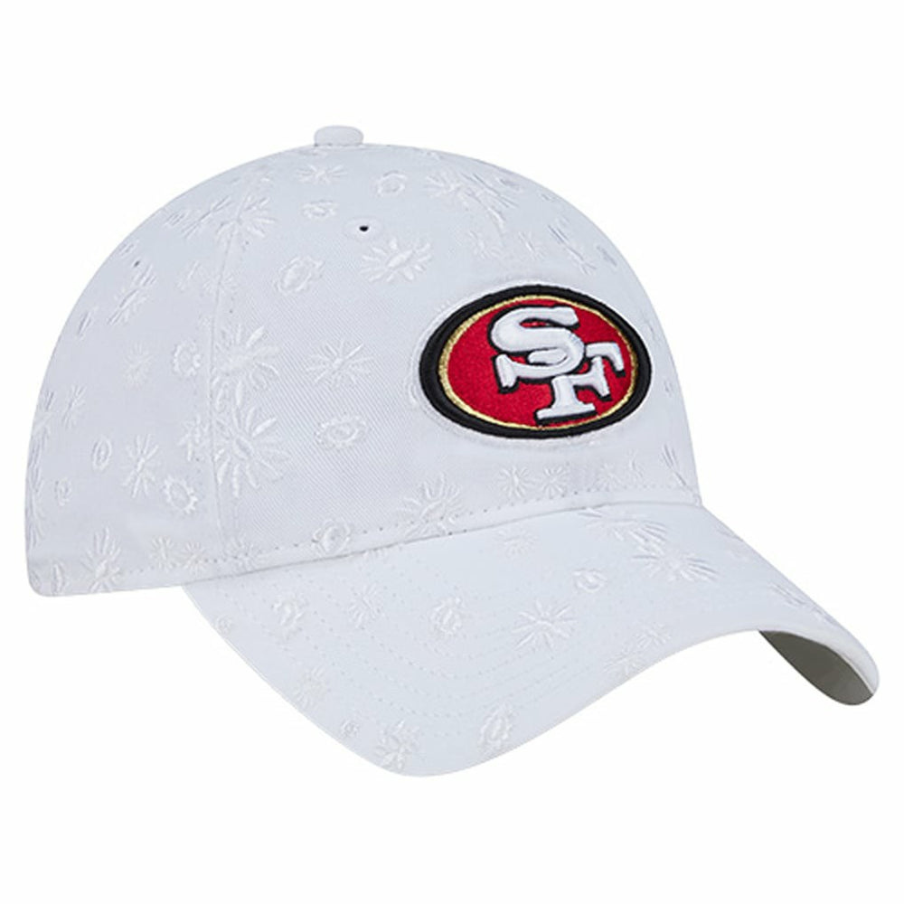 San Francisco 49ers New Era Women's Floral 9TWENTY Adjustable Hat - White Hats