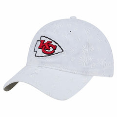 Kansas City Chiefs New Era Women's Floral 9TWENTY Adjustable Hat - White Hats