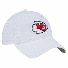 Kansas City Chiefs New Era Women's Floral 9TWENTY Adjustable Hat - White Hats